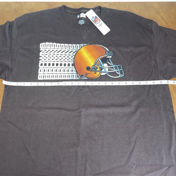 NWT Cleveland Browns NFL Team Apparel Mens Short Sleeve Shirt‎ Sz XL 100% Cotton - Picture 5 of 7